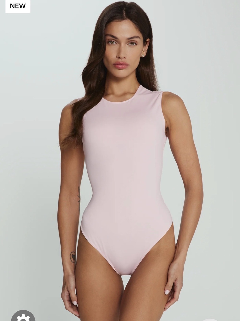 7 Diamonds Sleek Tank Bodysuit in Blossom